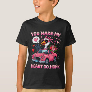Camiseta Humor Fofo Ganso Adorável Coquete Dia dos Namorado