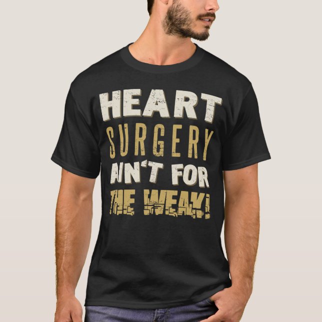 Camiseta Humor Forte com Cirurgia Cardíaca (Frente)