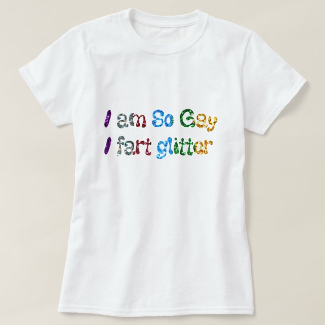 Camiseta Humor gay (Frente do Design)
