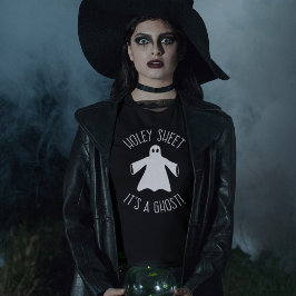 Camiseta Humor Halloween. Holey Sheet É um fantasm