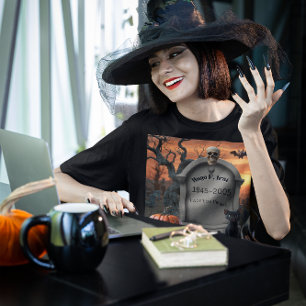 Camiseta Humor "Hugo F. Irst" de pedra britânica do Hallowe