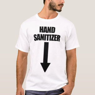 Camiseta Humor Humor Adulto Mão Sanitizer embaraçoso