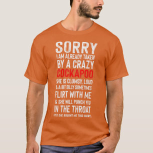 Camiseta Humor Louco de Cockapoo