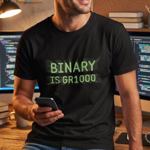 Camiseta Humor Matemático Geek - Binário é Incrível (INCR)