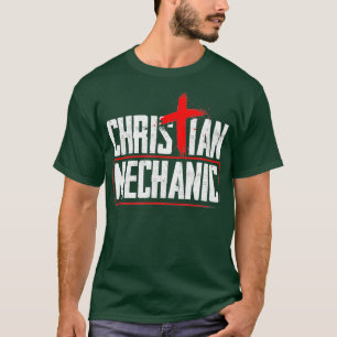 Camiseta Humor Mecânico Inspiracional Cruzado Cristão