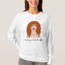 Humor. Menina de cabelo vermelho