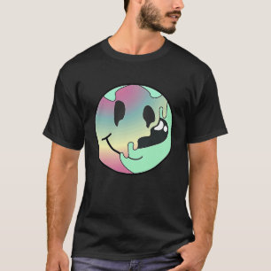 Camiseta Humor Motivacional Rosto Derretendo Feliz Retro Hu