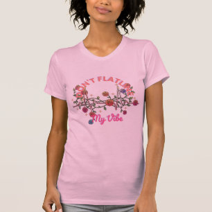 Camiseta Humor Não Flatine Minha Enfermeira Vibe-Floral EKG