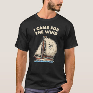Camiseta Humor Náutico "Eu Vim Pelo Vento"