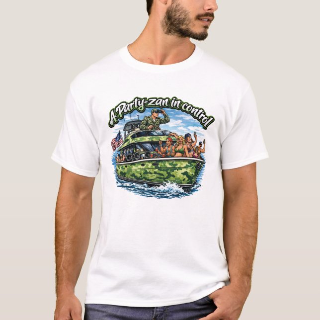 Camiseta Humor "Party-zan No Controle" (Frente)