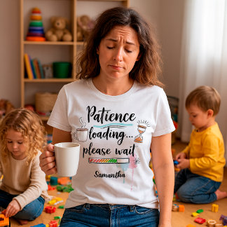 Camiseta Humor Personalizado Divertido Vida de Mãe/Pai