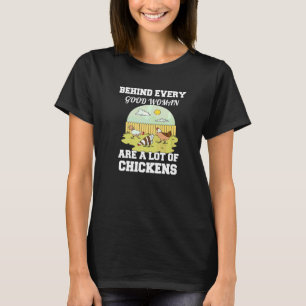 Camiseta Humor Por Trás De Todas As Boas Mulheres É Um Mont