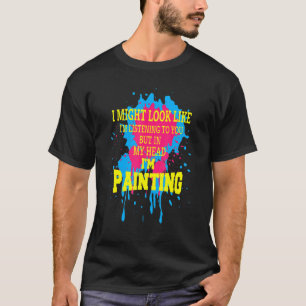 Camiseta Humor, posso parecer que estou ouvindo, mas no meu