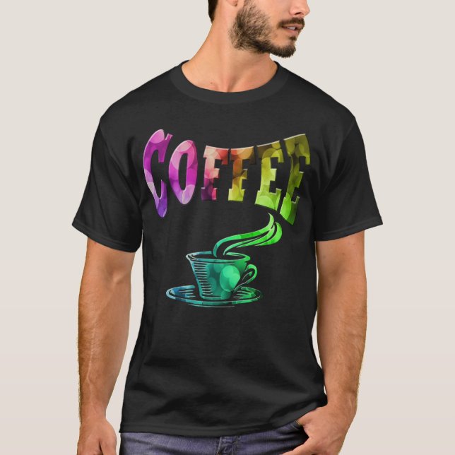 Camiseta Humor quente de café (Frente)