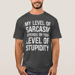Camiseta Humor Sarcástico Meu Nível de Sarcasmo Pais Engraç