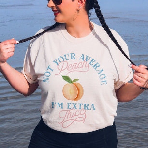 Camiseta Humor Sassy Corpo de Pêssego Vintagem de Positivid