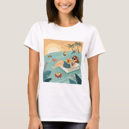 Camiseta Humor Tropical de Troca de Página