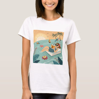 Camiseta Humor Tropical de Troca de Página