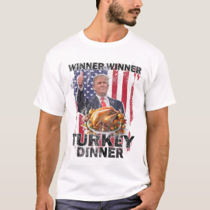Camiseta Humor Trump Vencedor vencedor da Turquia Janta