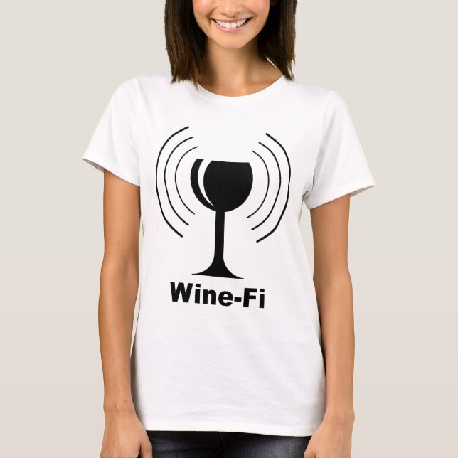 Camiseta Humor Wine-Fi (Frente)