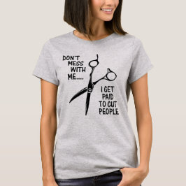 Camiseta Humorista Cabeleireiro Tesoura