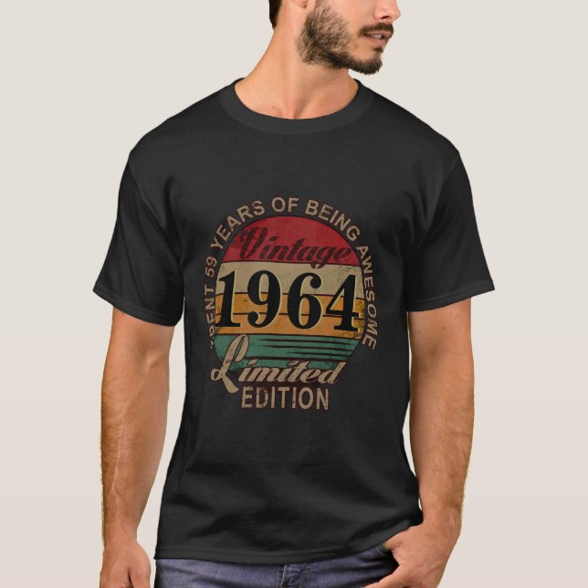 Camiseta Humorística de 60º Aniversário com Estilo (Frente)