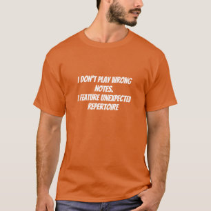 Camiseta humorística para músicos