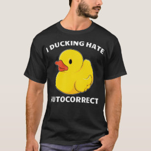 Camiseta Humorístico Eu Odeio Cães Pretos Autocorrigidos