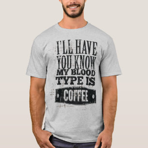 Camiseta Humorosa de Café Masculina