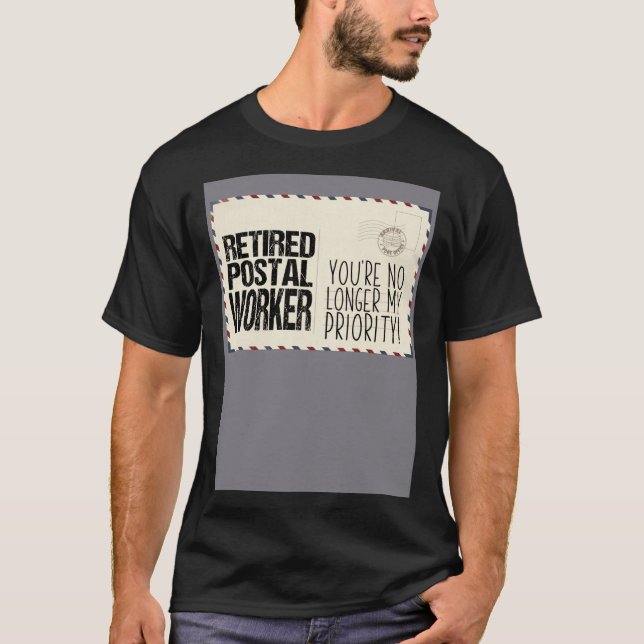Camiseta Humorous Retired Postal Worker Veteran Pun (Frente)