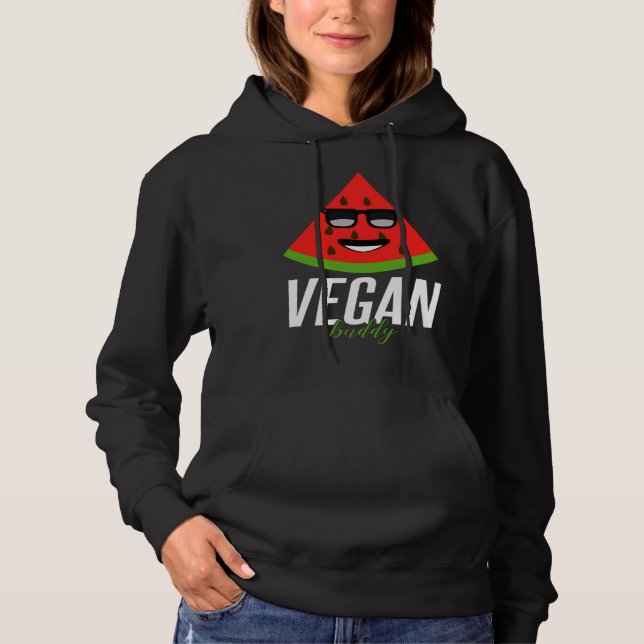 Camiseta Humorous Vegan Buddy Artwork (Frente)
