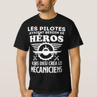 Camiseta Humour pilote et mécaniciens 2