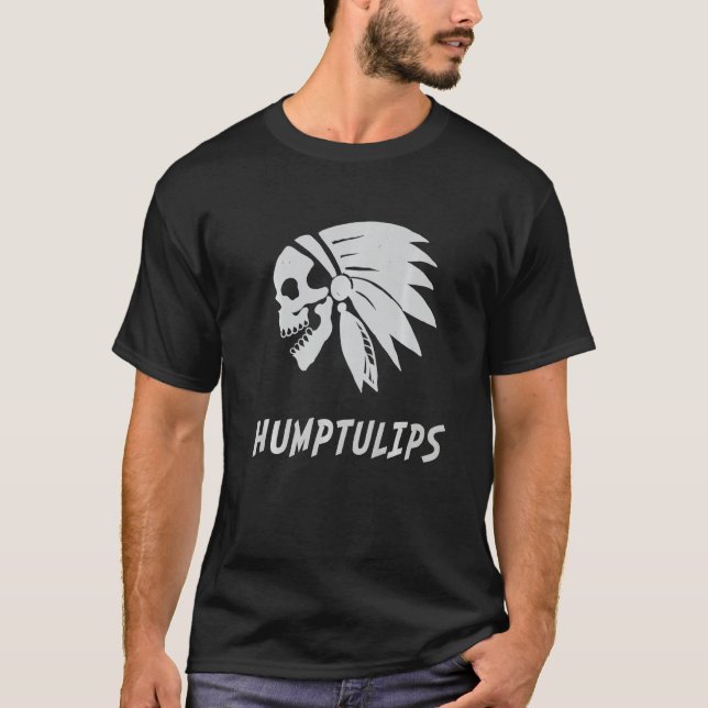 Camiseta Humptulips Native American IndianBorn Freedom Evil (Frente)