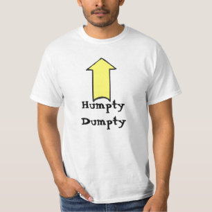 Camiseta Humpty Dumpty foi empurrado