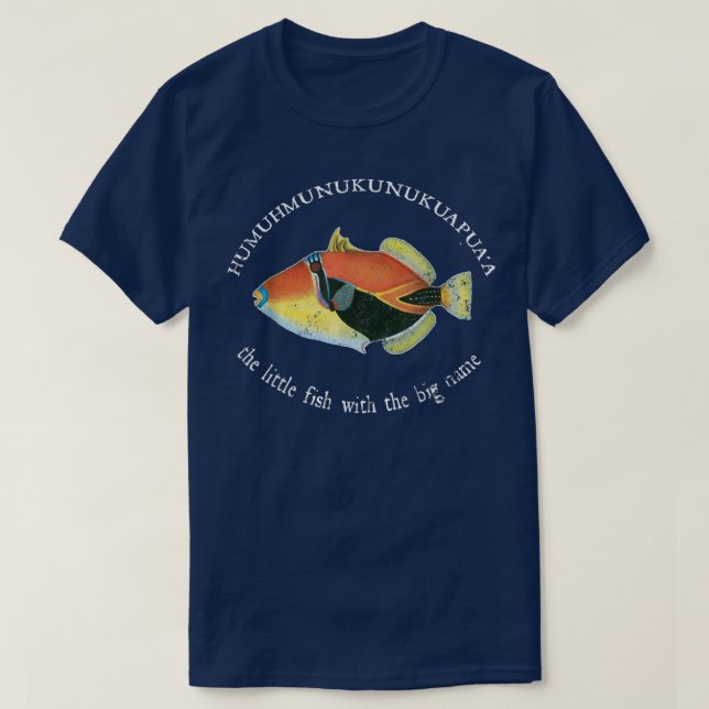 Camiseta Humuhumunukunukuapuaa Os Peixes-Aranha do Havaí, S (Frente do Design)