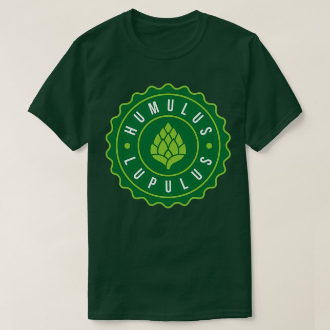 Camiseta Humulus Lupulus Boné Gráfico T (Frente do Design)