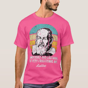 Camiseta hunderbolt relâmpago Física filósofa Galileu a