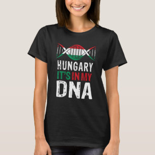 Camiseta Hungria Está No Meu DNA Orgulhosamente Húngaro Ban