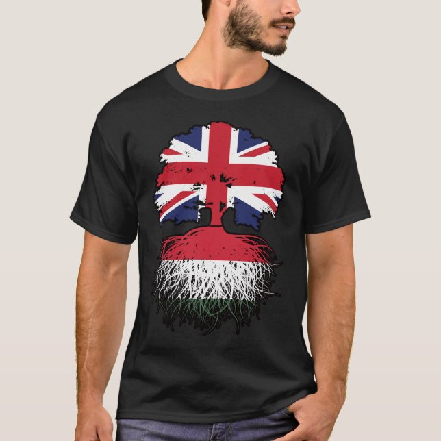 Camiseta Hungria Húngaro Reino Unido (Frente)