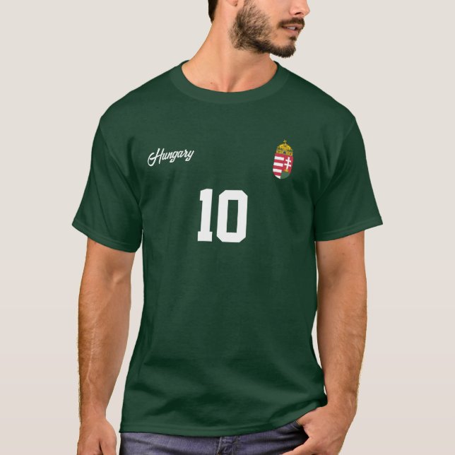 Camiseta Hungria Personalizada Equipe Nacional Jersey (Frente)