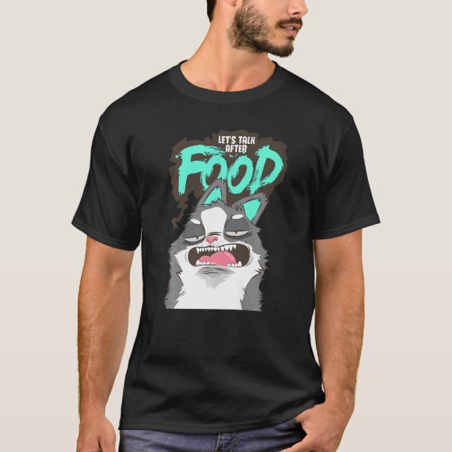 Camiseta Hungry Lazy Ignorant Cat (Frente)