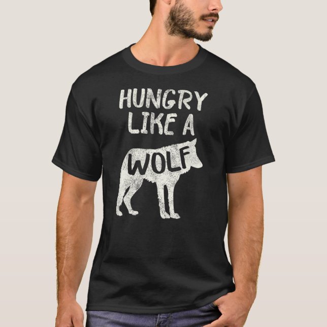 Camiseta Hungry Like A Wolf Shadow Graphic (Frente)