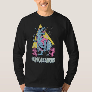 Camiseta Hunkasaurus T rex Dinossauro Engraçado Gym & Worko