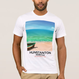 Camiseta Hunstanton Norfolk Beach poster de viagens