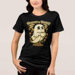 Camiseta Hunt & Roast Halloween Cute Coffee