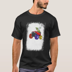 Camiseta Hunt Squad Monster Truck Rabbit Dino Páscoa Boy to
