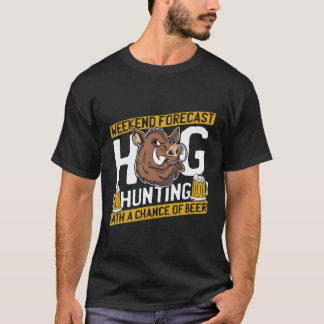 Camiseta Hunter Beer Hunt Wildlife Hog Hunting