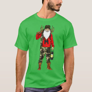 Camiseta Hunter caçando Papai Noel Caça Feliz Natal