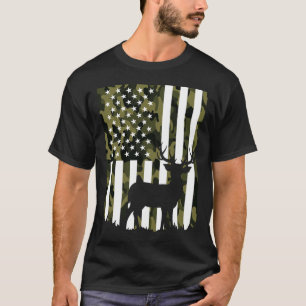 Camiseta Hunter Camouflage caçando Hunt Buck Elk American