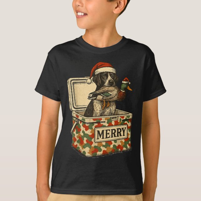 Camiseta Hunter Dad Christmas Mallard Xmas Duck Lover Women (Frente)